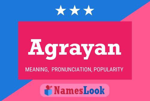 Agrayan Name Poster