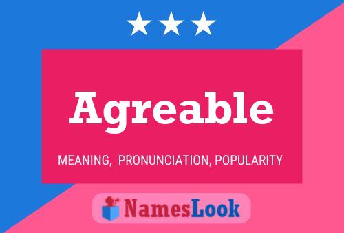 Agreable Name Poster