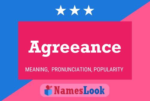 Agreeance Name Poster