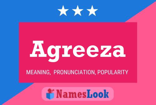 Agreeza Name Poster