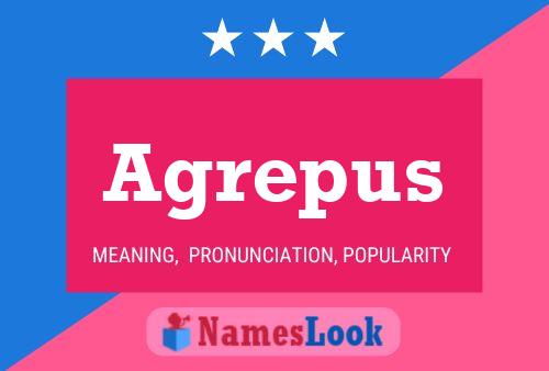 Agrepus Name Poster