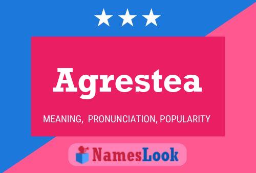 Agrestea Name Poster