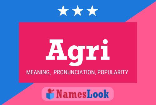 Agri Name Poster