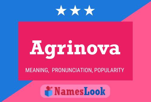 Agrinova Name Poster