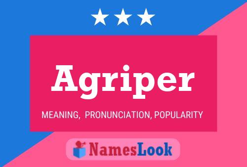 Agriper Name Poster