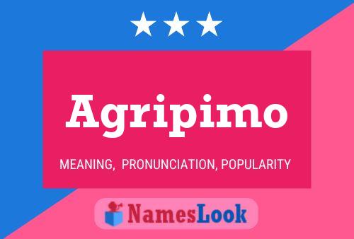 Agripimo Name Poster