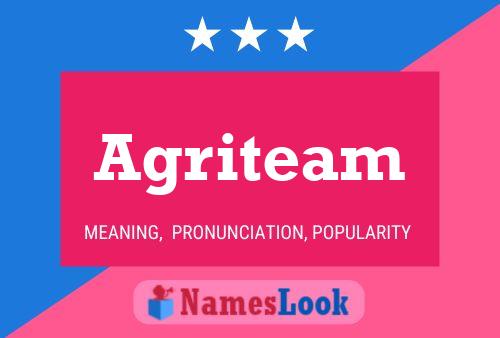 Agriteam Name Poster