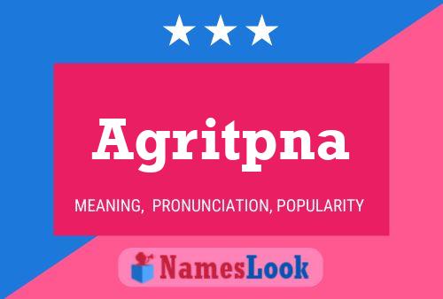 Agritpna Name Poster