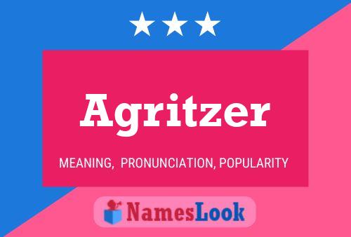 Agritzer Name Poster