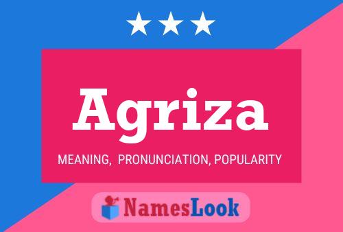 Agriza Name Poster