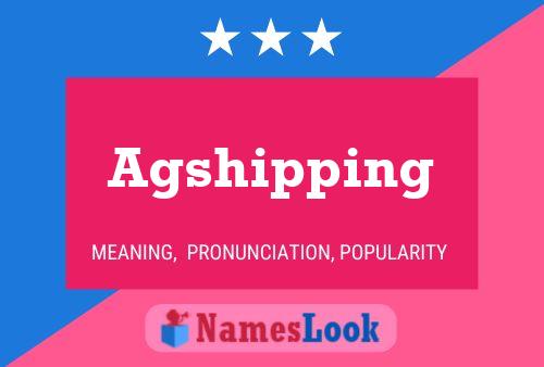 Agshipping Name Poster