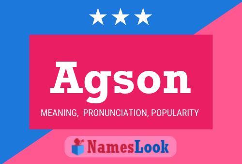 Agson Name Poster