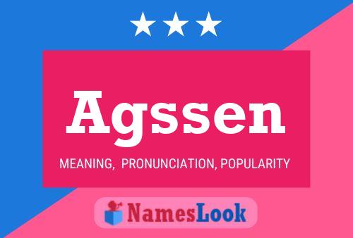 Agssen Name Poster