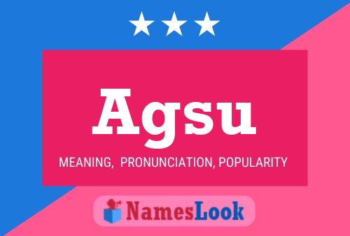 Agsu Name Poster