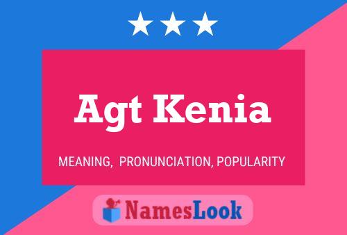 Agt Kenia Name Poster