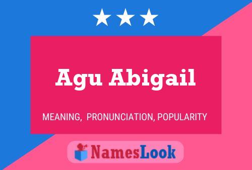 Agu Abigail Name Poster