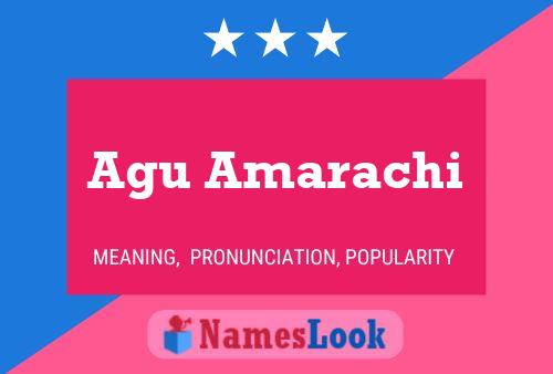 Agu Amarachi Name Poster