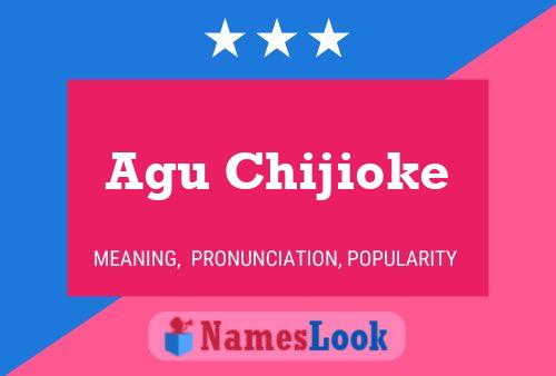 Agu Chijioke Name Poster