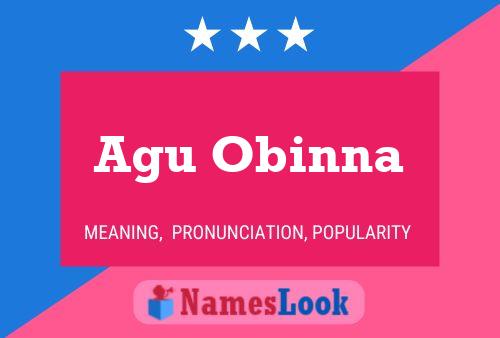 Agu Obinna Name Poster