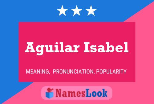 Aguilar Isabel Name Poster