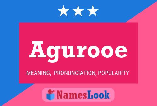 Agurooe Name Poster