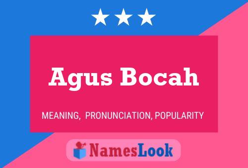 Agus Bocah Name Poster