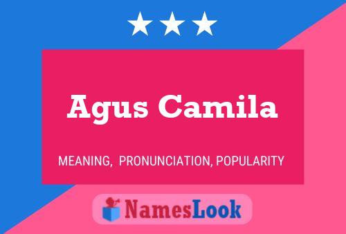 Agus Camila Name Poster