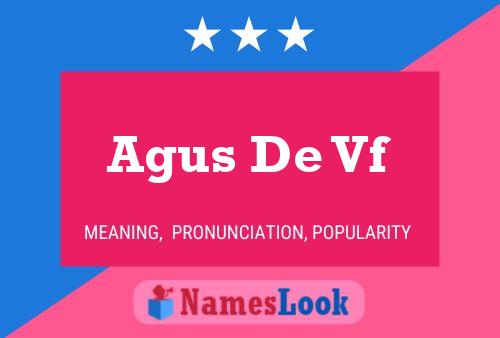 Agus De Vf Name Poster