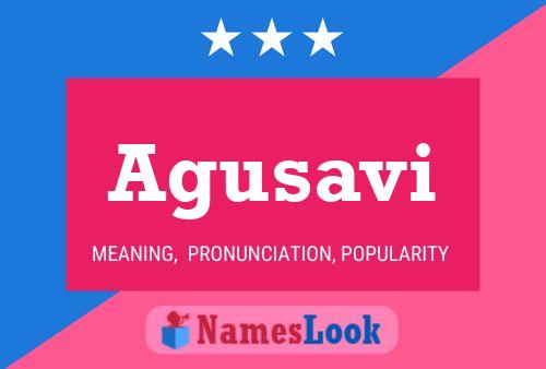 Agusavi Name Poster