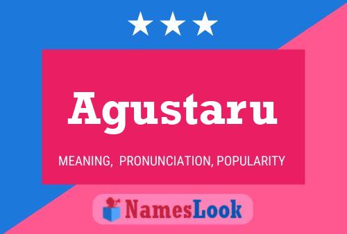 Agustaru Name Poster