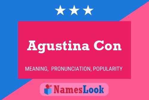 Agustina Con Name Poster