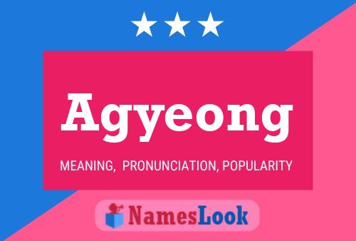 Agyeong Name Poster