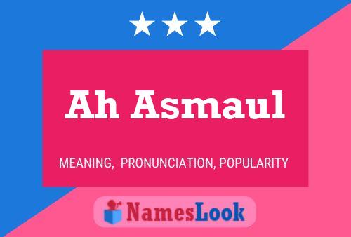 Ah Asmaul Name Poster