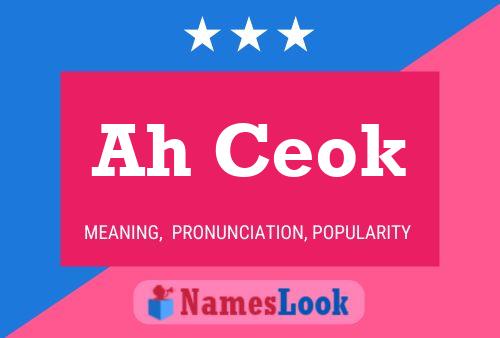 Ah Ceok Name Poster