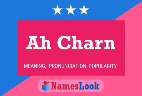 Ah Charn Name Poster