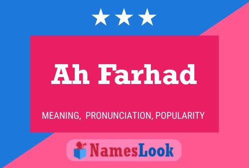 Ah Farhad Name Poster