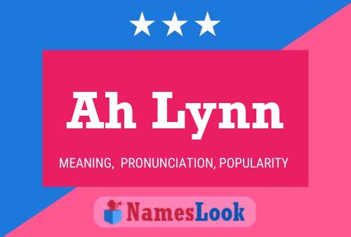 Ah Lynn Name Poster