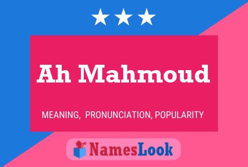 Ah Mahmoud Name Poster