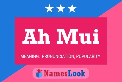 Ah Mui Name Poster