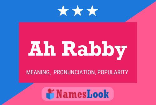 Ah Rabby Name Poster