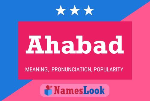 Ahabad Name Poster