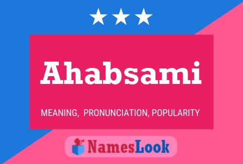 Ahabsami Name Poster