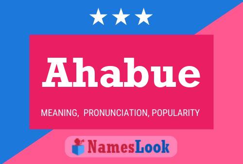 Ahabue Name Poster