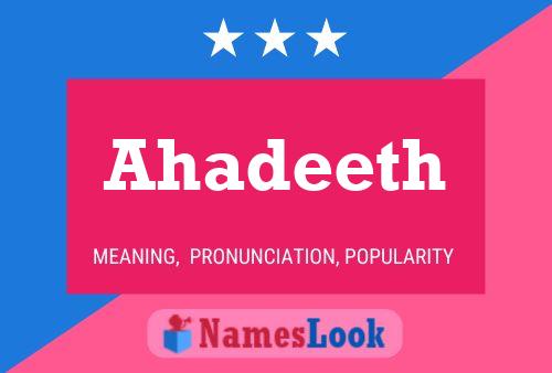 Ahadeeth Name Poster