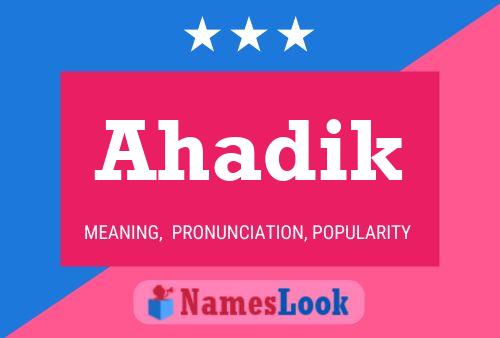 Ahadik Name Poster