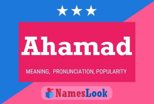 Ahamad Name Poster