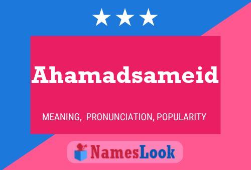 Ahamadsameid Name Poster