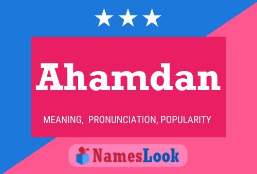 Ahamdan Name Poster