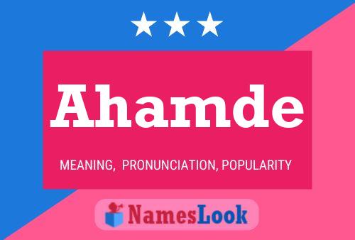 Ahamde Name Poster