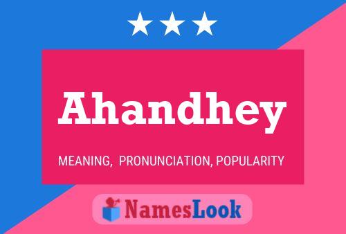 Ahandhey Name Poster